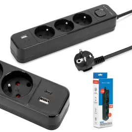 przedluzacz-elektryczny-sieciowy-3-gniazda-usb-a-usb-c-czarny-3m
