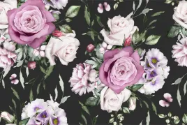 fototapeta-do-sypialni-kwiaty-roze-piwonie-450x300