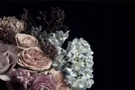 fototapeta-do-salonu-hortensje-peonie-3d-450x300