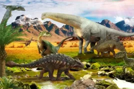 fototapeta-dla-dziecka-dinozaury-3d-rzeka-450x300
