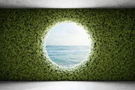 fototapeta-scienna-tunel-3d-rosliny-zielen-450x300