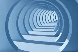fototapeta-do-salonu-nowoczesny-tunel-3d-450x300