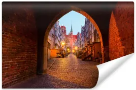 fototapeta-do-salonu-uliczka-brama-gdansk-450x300