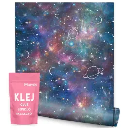 tapeta-dla-dzieci-kosmos-galaxy-planety-gwiazdy-konstelacje-abstrakcja