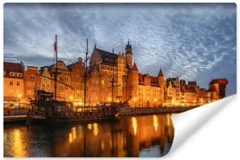 fototapeta-do-salonu-gdansk-noca-kamienice-450x300