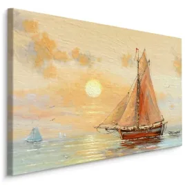 obraz-do-jadalni-lodka-woda-pejzaz-morze-40x30