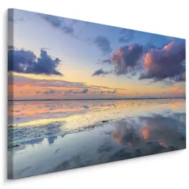 obraz-do-salonu-chmury-morze-tafla-wody-3d-100x70