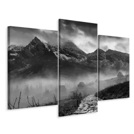 obraz-tryptyk-czarno-bialy-pejzaz-gorski-120x80