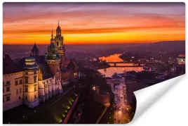 fototapeta-do-salonu-zachod-slonca-krakow-450x300