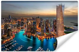 fototapeta-do-salonu-dubaj-przystan-noca-450x300