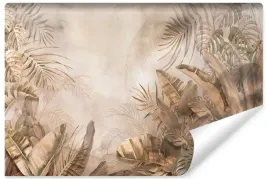 fototapeta-do-salonu-bezowe-liscie-natura-450x300