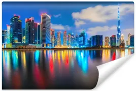 fototapeta-do-salonu-dubaj-wiezowce-noca-450x300