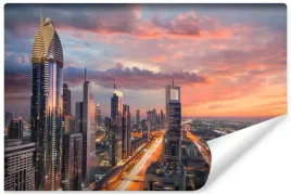 fototapeta-do-salonu-zachod-slonca-dubaj-450x300