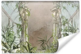 fototapeta-scienna-ogrod-rosliny-vintage-450x300