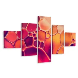 obraz-5-czesciowy-woda-krople-skala-makro-250x150