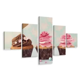 obraz-5-czesciowy-muffinki-z-kremem-dekor-250x150