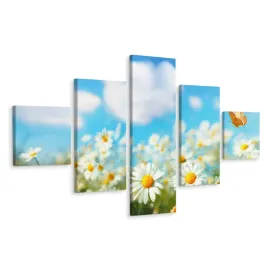 obraz-pentaptyk-kwiaty-stokrotki-niebo-3d-250x150