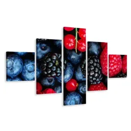 obraz-5-czesciowy-owoce-lesne-z-bliska-3d-250x150