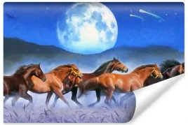 fototapeta-ozdobna-konie-ksiezyc-dekor-3d-135x90