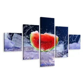obraz-5-czesciowy-owoce-krople-wody-zima-250x150