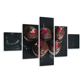 obraz-5-czesciowy-muffinki-roze-czekolada-250x150