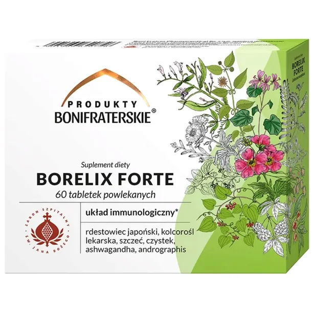 Bonifraterskie Borelix Forte Układ Immunologiczny z Ashwagandhą 60 tabletek