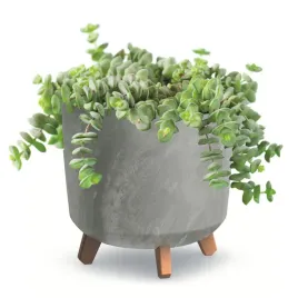 donica-okragla-wysoka-na-nozkach-30cm-szara-beton