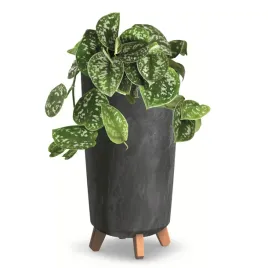donica-wysoka-okragla-24cm-imitacja-beton-antracyt