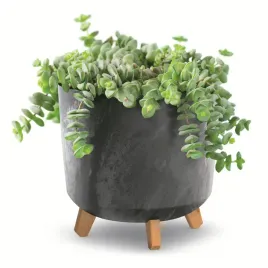 donica-okragla-wysoka-nozki-30cm-antracyt-beton