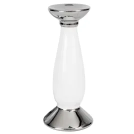 swiecznik-ceramiczny-na-swieczka-tealight-bialy-srebrny-31cm-wesele-komunia