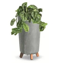 donica-wysoka-okragla-24cm-imitacja-beton-szary