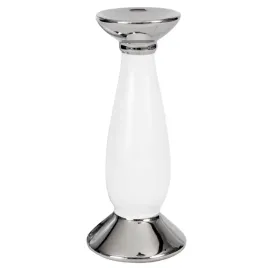 swiecznik-ceramiczny-bialy-srebrny-glamur-h-31-wes