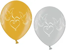 balon-slubny-weselny-z-wzorem-golebi-srebrny-zloty-5szt-b347