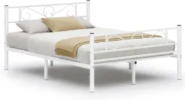 vasagle-lozko-2-osobowe-metalowe-biale