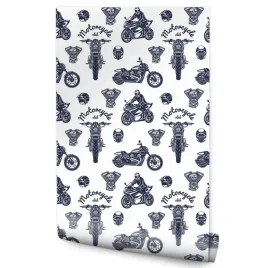tapeta-mlodziezowa-motocykle-vintage-chopper-dekor