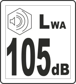 naklejka-lwa-105-oznaczenie-poziomu-mocy-akustycznej-halasu-urzadzenia