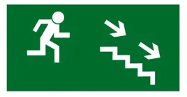 naklejka-bhp-kierunek-do-wyjscia-drogi-ewakuacyjnej-schodami-w-dol-w-prawo