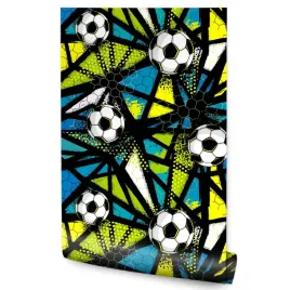 tapeta-mlodziezowa-geometryczna-pilka-nozna-sport