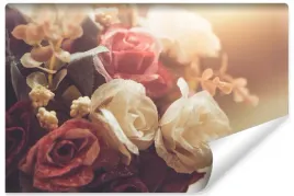 fototapeta-bukiet-roz-styl-vintage-ozdoba-450x300
