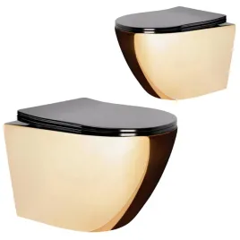 miska-wc-bezkolnierzowa-podwieszana-czarno-zlota-rea-carlo-flat-mini-gold