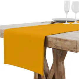 bieznik-obrus-na-stol-matowy-gladki-40x140-cm-obszyty-zakladka-2-cm-zolty