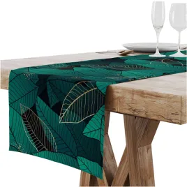 bieznik-obrus-na-stol-matowy-gladki-40x140-cm-dekoracyjny-liscie-wzor-337