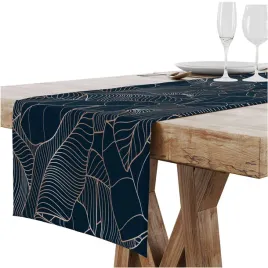 bieznik-obrus-na-stol-matowy-gladki-40x180-cm-dekoracyjny-liscie-wzor-336