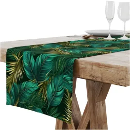 bieznik-obrus-na-stol-matowy-gladki-40x180-cm-dekoracyjny-liscie-wzor-354