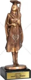 statuetka-odlewana-szkolnictwo-absolwentka-kobieta-25cm-grawer-gratis