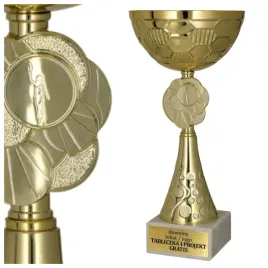 super-cena-metalowy-puchar-zloty-29-cm-personalizacja-gratis