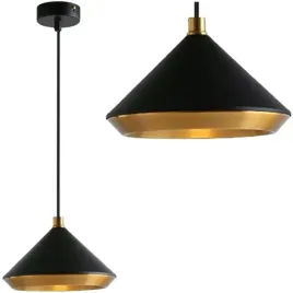 lampa-sufitowa-nowoczesna-gold-zlota-czarna-e27