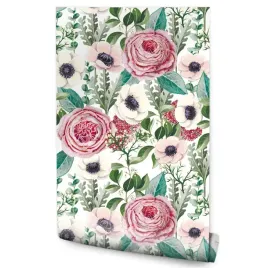 tapeta-kolorowe-kwiaty-roze-zawilce-liscie-natura