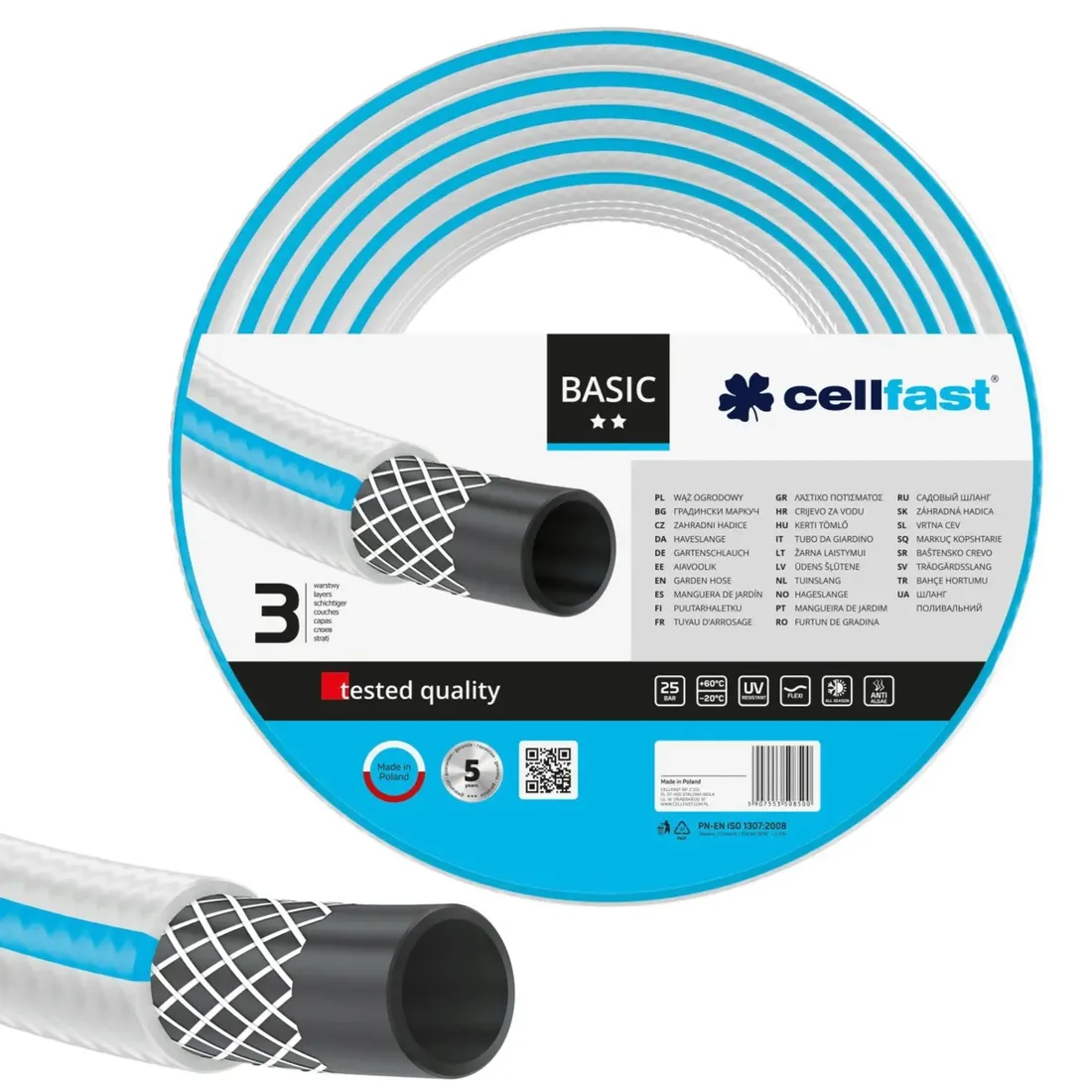 cellfast-waz-ogrodowy-basic-3-warstwowy-3-4-30mb-elastyczny-do-wody-polski