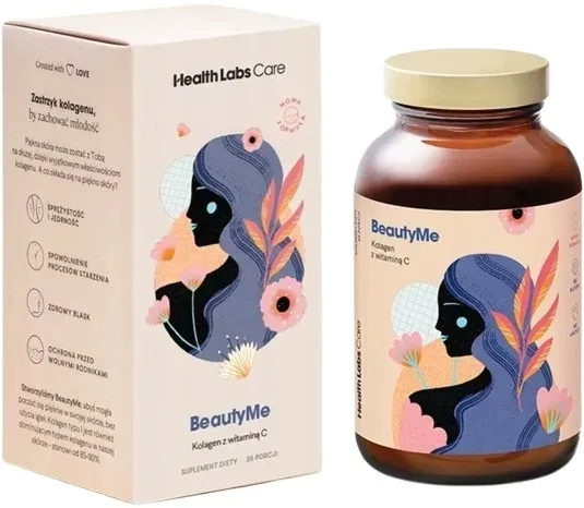 HEALTH LABS BEAUTYME KOLAGEN RYBI 120kaps. Jędrna Gładka skóra Witamina C